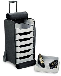 Trolley con cassetti su guide
